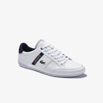 Lacoste Chaymon Textile and Synthetic Sneakers Pánské - Tenisky Bílé / Béžový | CZ-mFLVjS